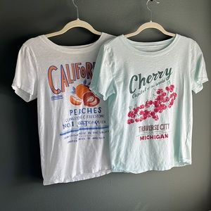 2 J.Crew tees